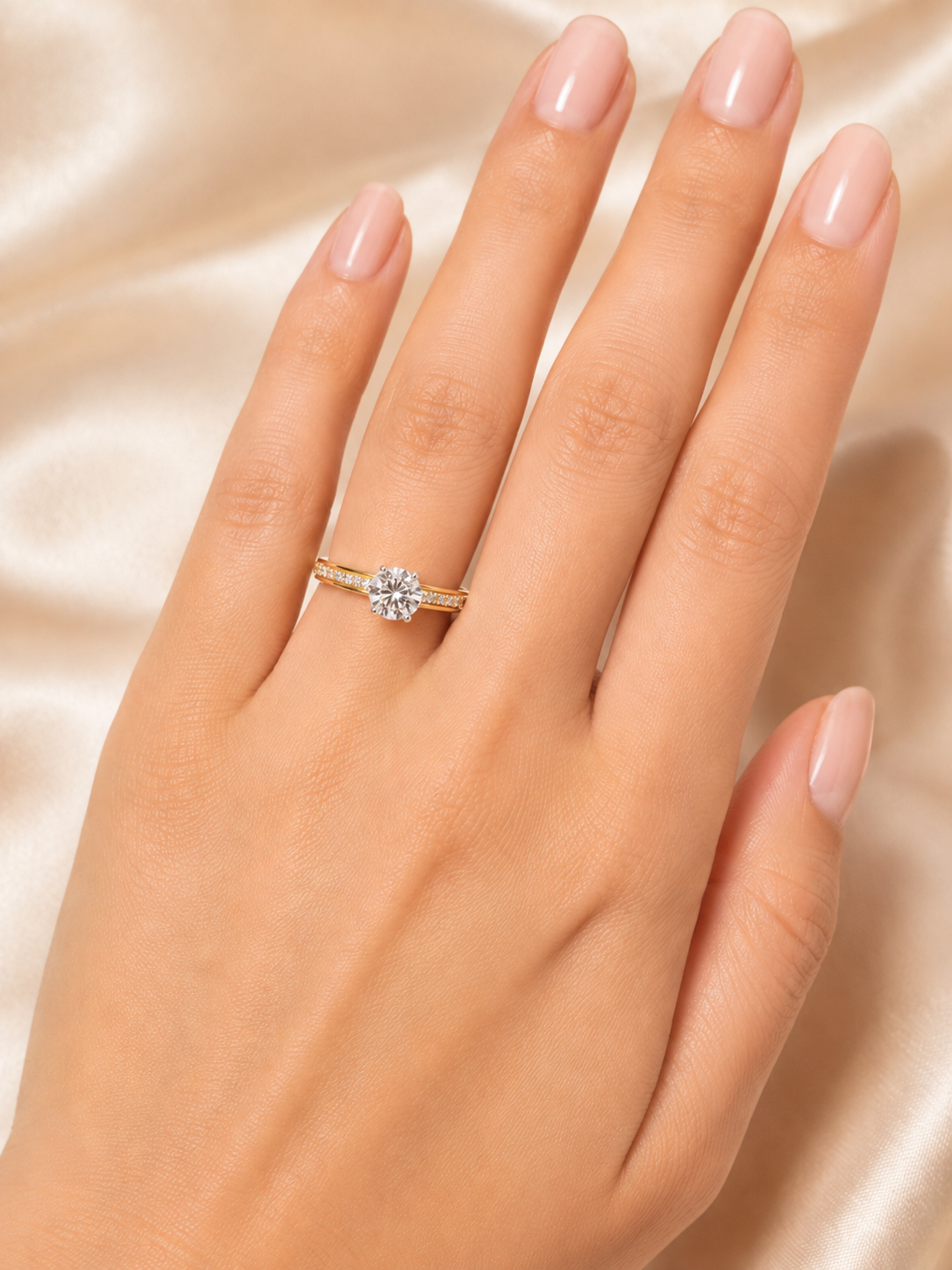 Anello Solitario da Donna in oro 18Kt TIZIANO TIZ ANOR 17