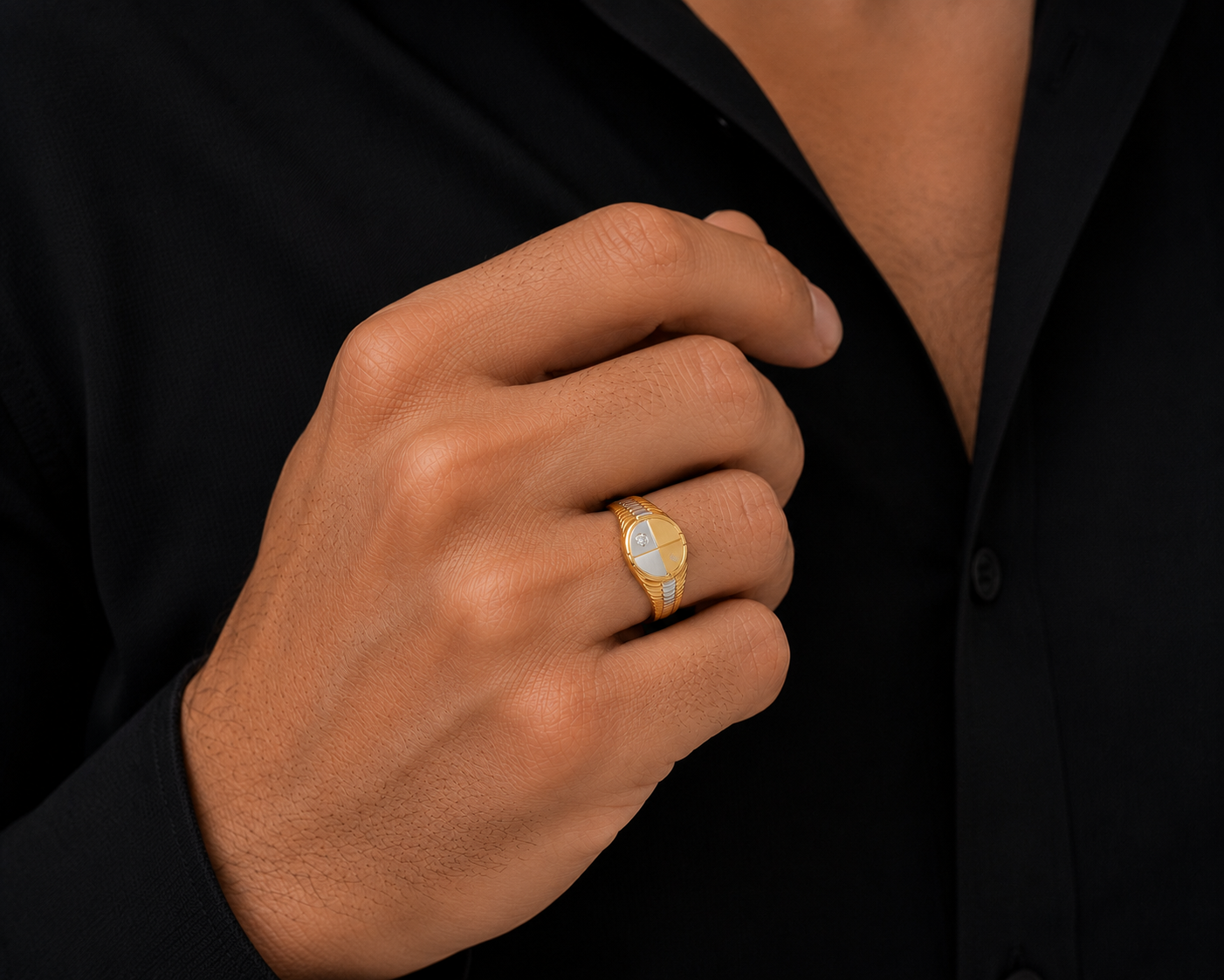 Anello da Uomo in oro 18Kt TIZIANO TIZ ANOR 249