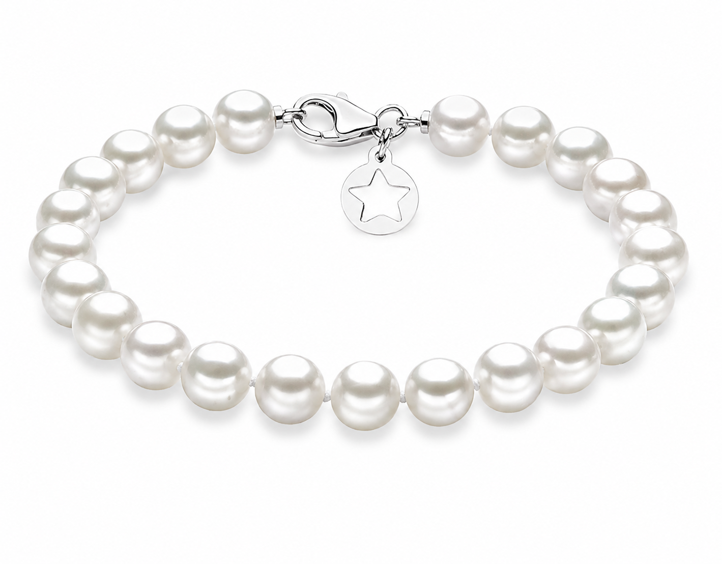 Bracciale Filo Perle Acquadolce in Oro Comete COM BRQ113S19