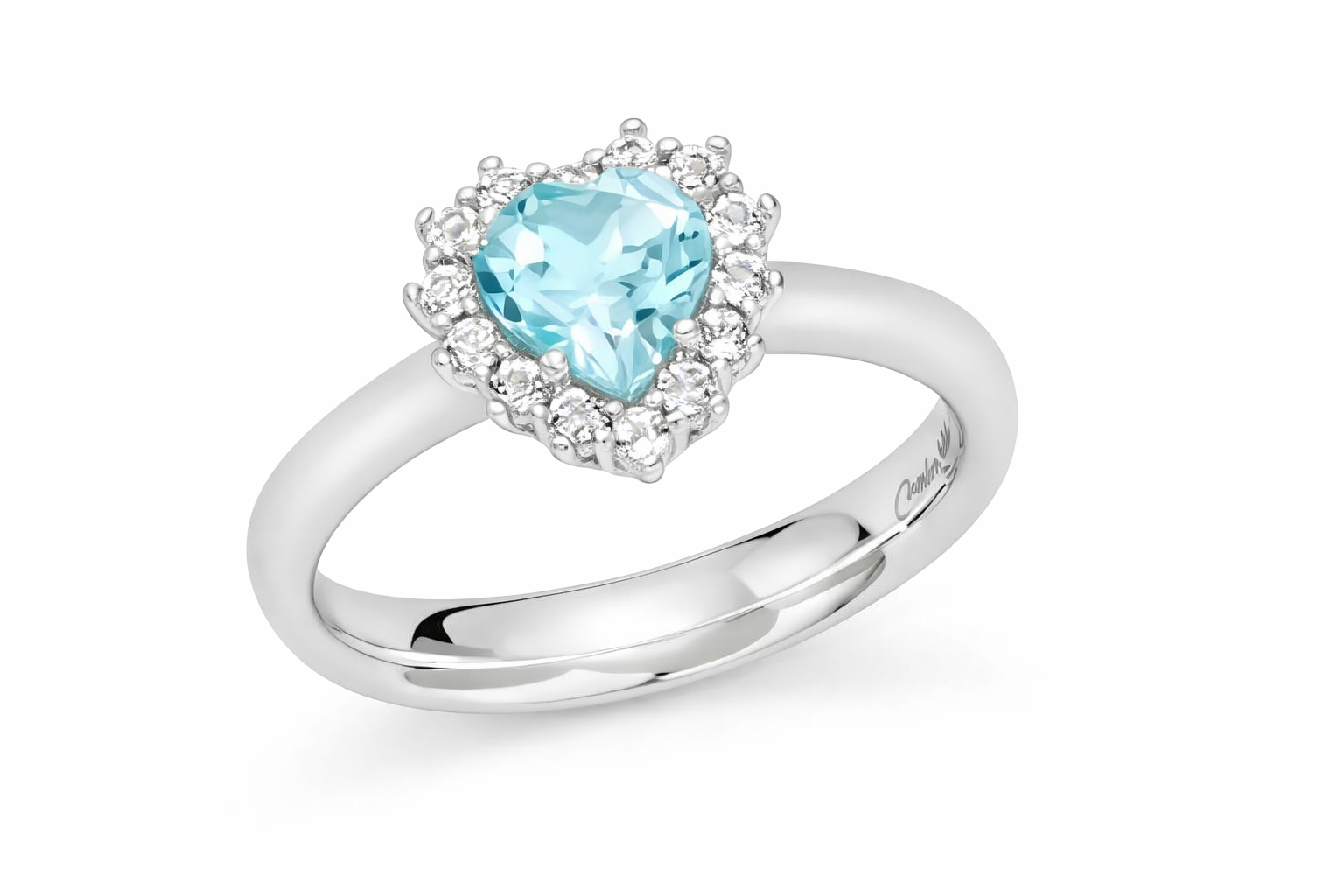 Anello da Donna Gemme del Cielo con Cuore Medio in Argento 925  Miluna MIL LID4017