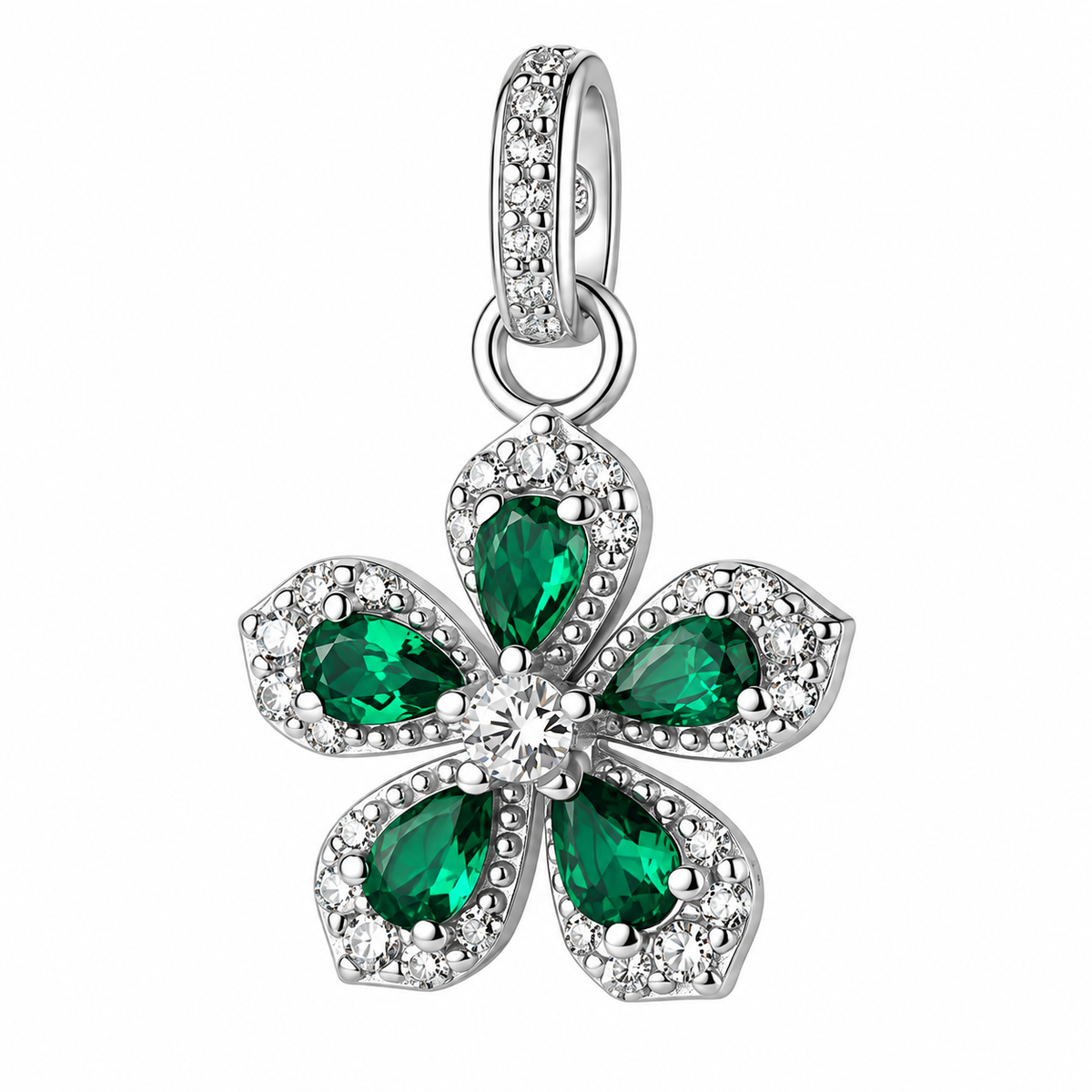 Pendente da Donna con fiore e cubic zirconia in Argento 925 Brosway BROS FLG162