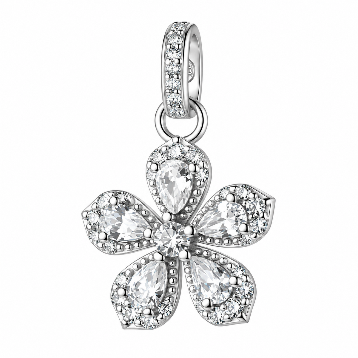 Pendente da Donna con fiore e cubic zirconia in Argento 925 Brosway BROS FIW198