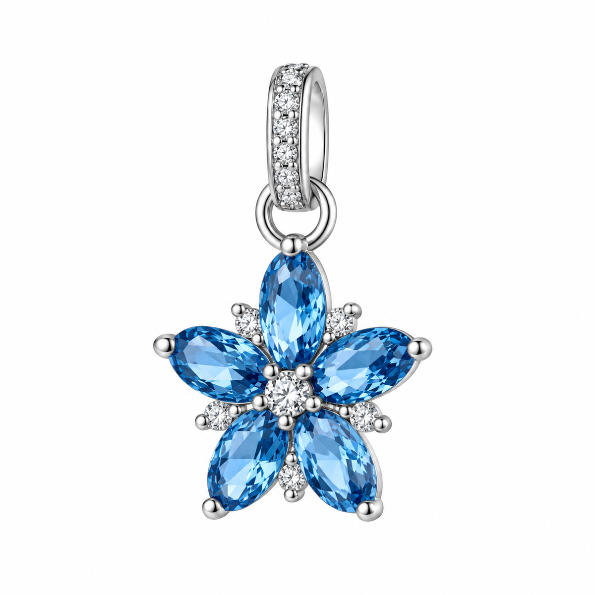 Pendente da Donna con fiore e cubic zirconia in Argento 925 Brosway BROS FFB145