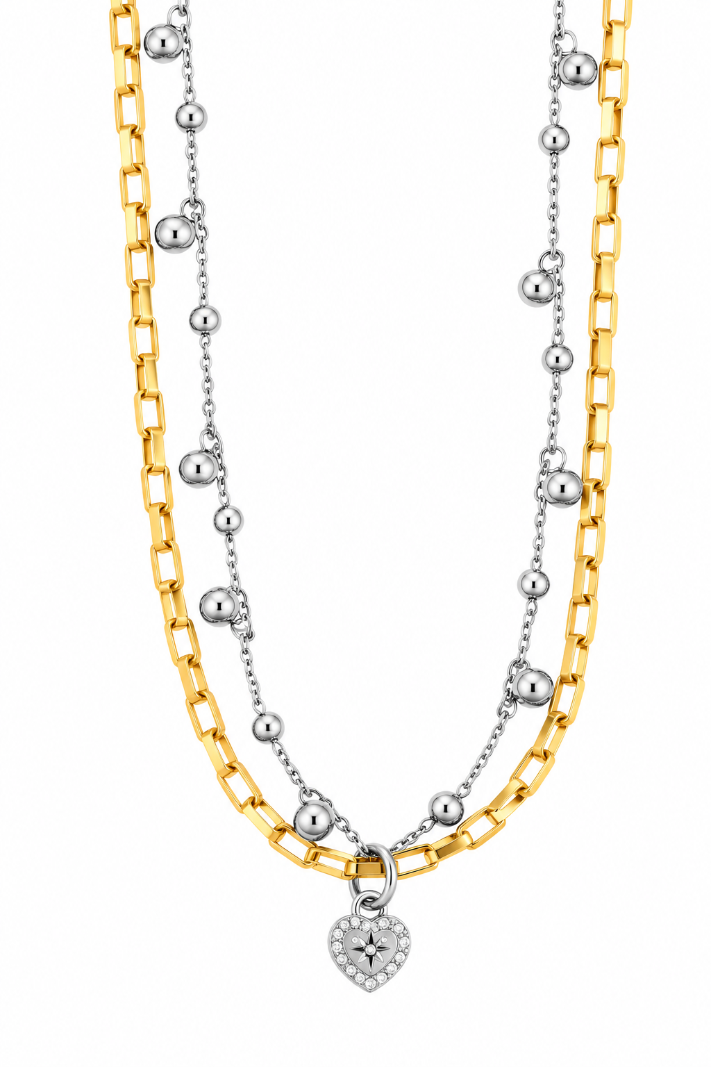Collana da Donna Multifilo in Acciaio 4US Cesare Paciotti 4US 4UCL8344W