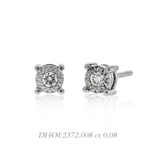Orecchini da Donna Linea Stelle in Oro e Diamanti CT0.08 donna oro