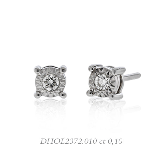 Orecchini da Donna Linea Stelle in Oro e Diamanti ct0.10 donna oro