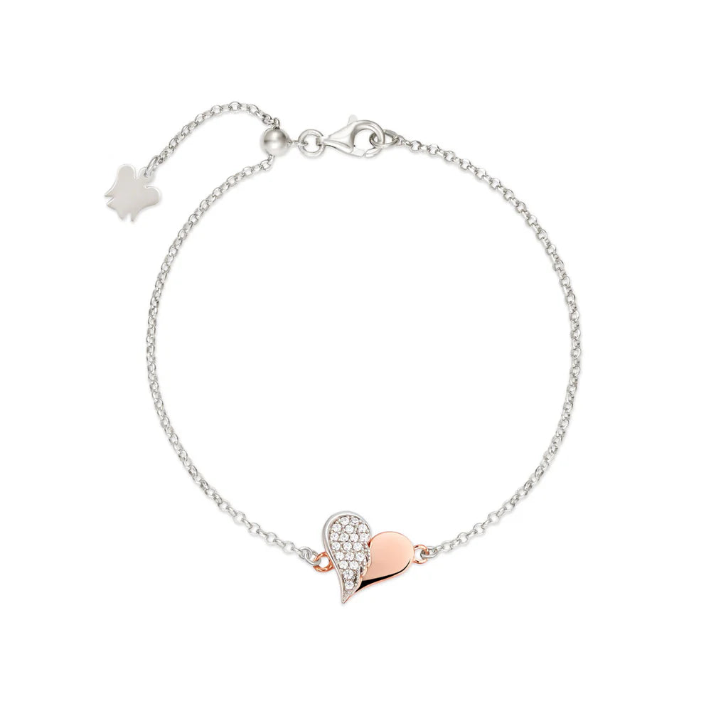 Bracciale da Donna con Cuore e Ala in Argento Roberto Giannotti GIA443