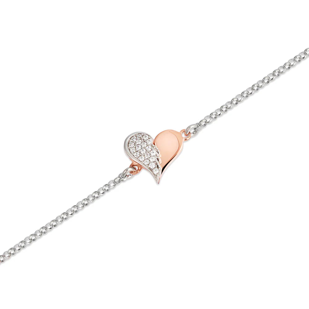 Bracciale da Donna con Cuore e Ala in Argento Roberto Giannotti GIA443