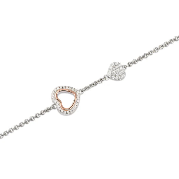 Bracciale trilogia con cuore traforato in Argento Roberto Giannotti GIA452