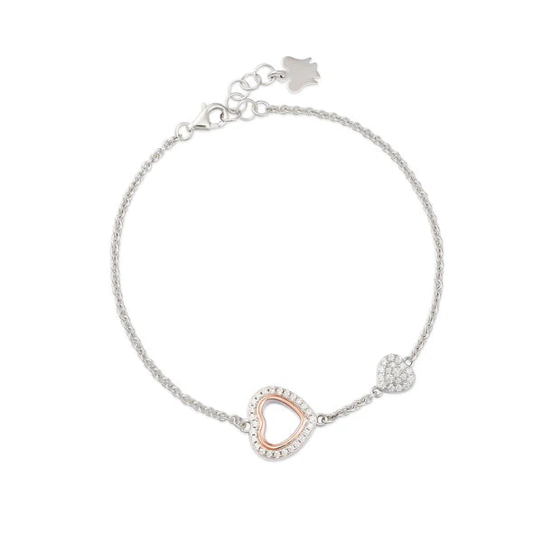 Bracciale trilogia con cuore traforato in Argento Roberto Giannotti GIA452