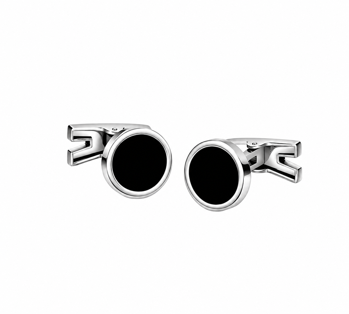 Comete COM UGM102 Men's Customizable Steel Cufflinks