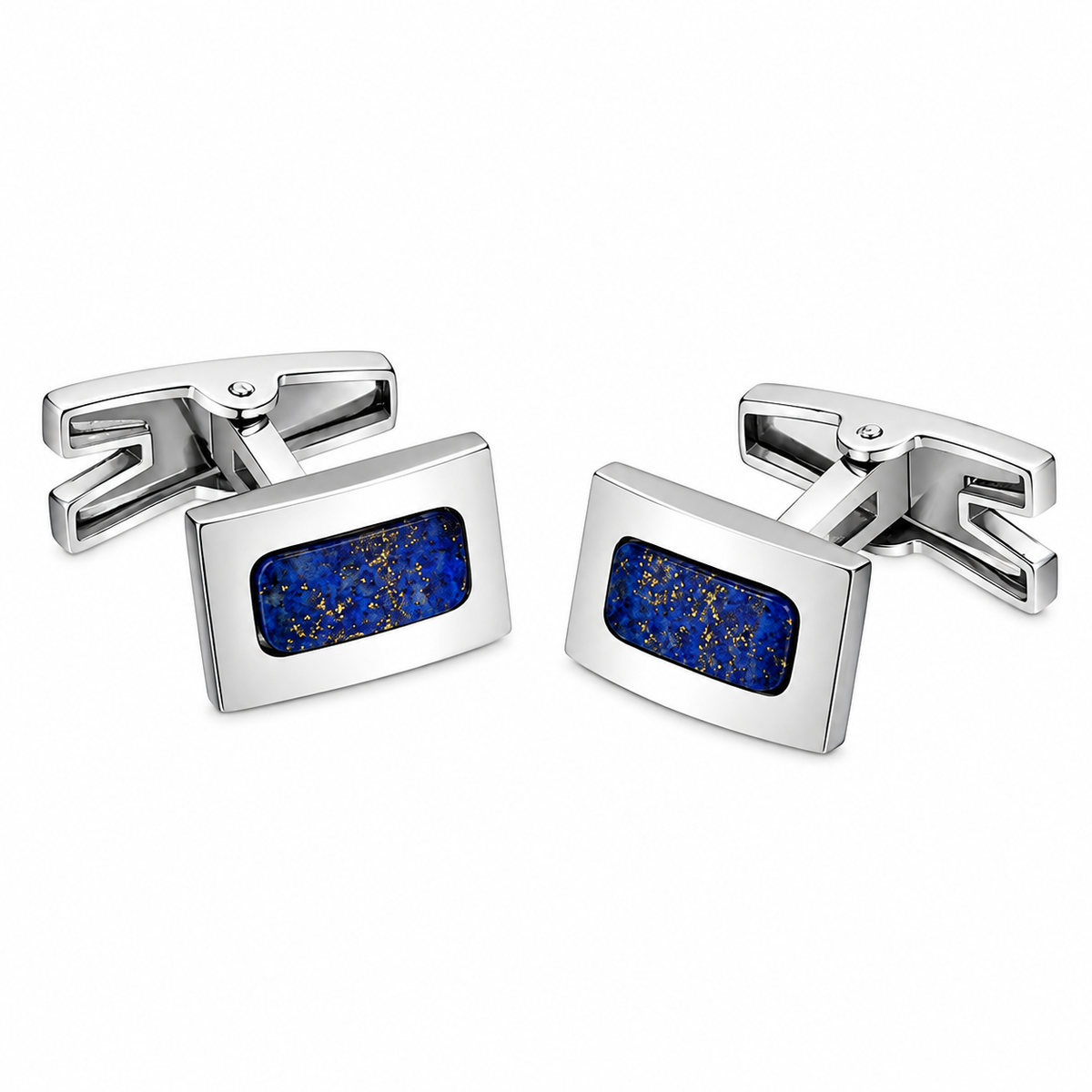 Comete COM UGM102 Men's Customizable Steel Cufflinks