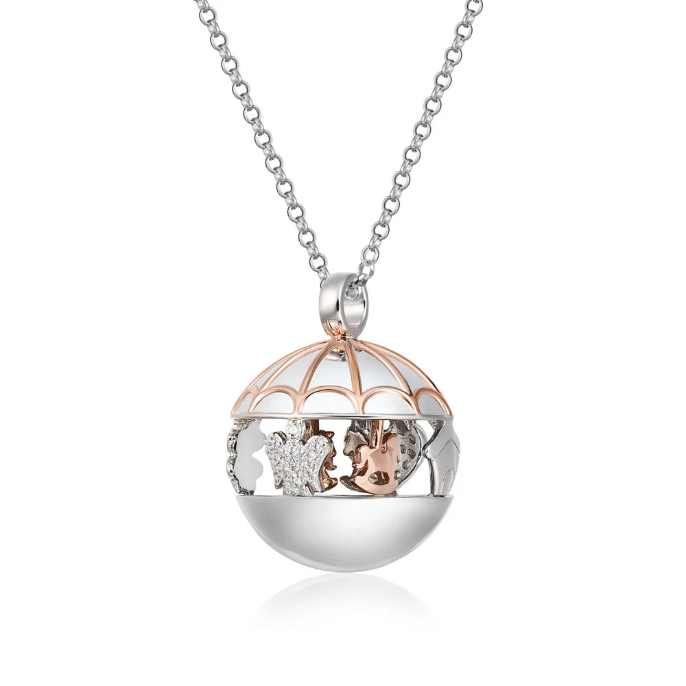 Collana Chiama Angeli Carousel in Argento e Zirconi Roberto Giannotti SFA159