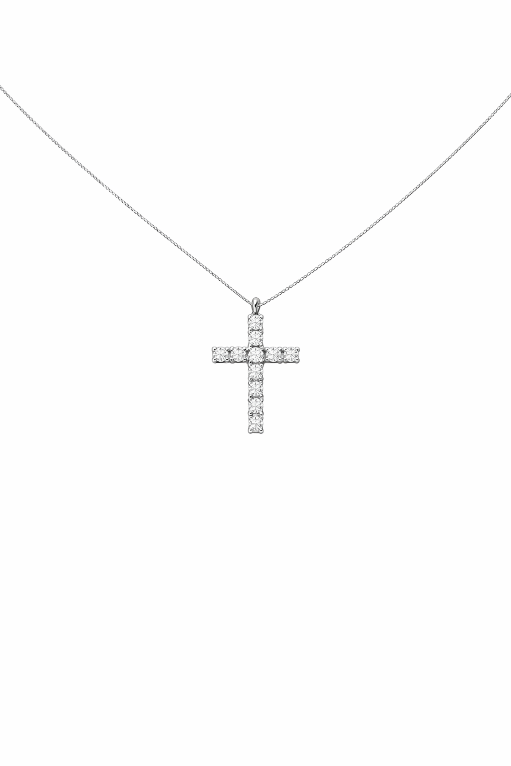 Collana da Donna con Croce in oro 9Kt e diamanti KIOTO CR9KT-11P/3