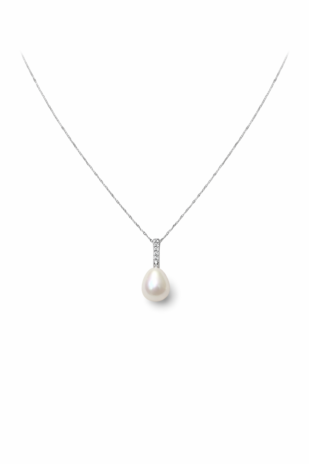 Collana da Donna con Perla in oro 9Kt e diamanti KIOTO CIOPE9KT-5P/7OV