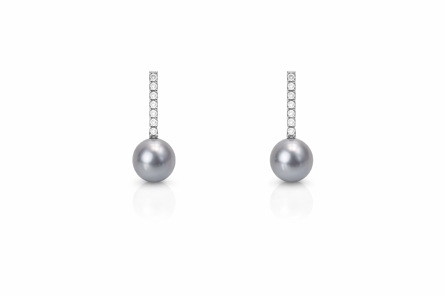 Orecchini da Donna con Perla in oro 9Kt e diamanti KIOTO OR9KT-5P/7G