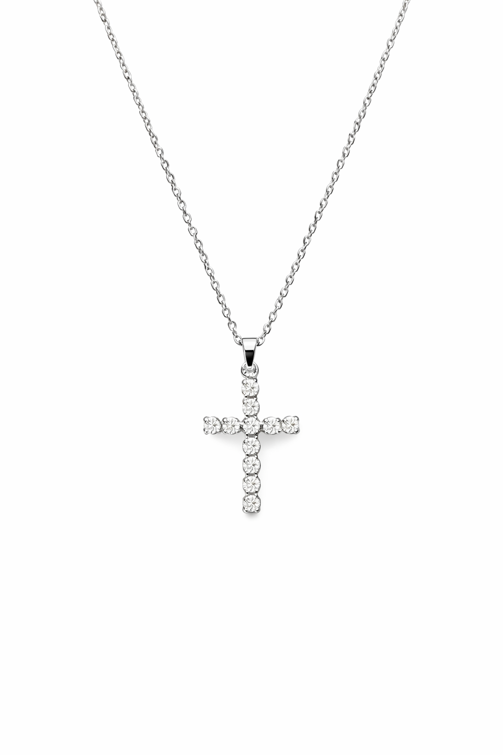 Collana con Croce Unisex in oro 18Kt e diamanti 0.33ct TIZ ORCROC/3