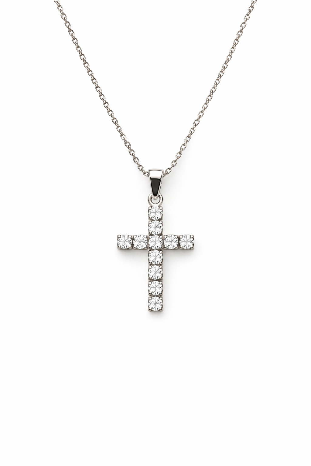 Collana con Croce Unisex in oro 18Kt e diamanti 0.25ct TIZ ORCROC/5