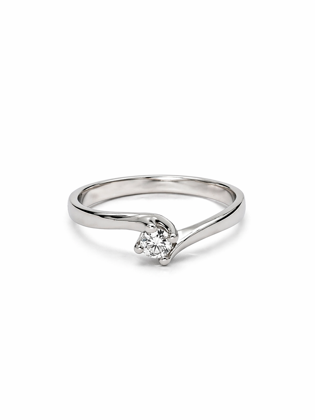 Anello Solitario da Donna in oro 18Kt e diamanti CIERRE CIE SOL20