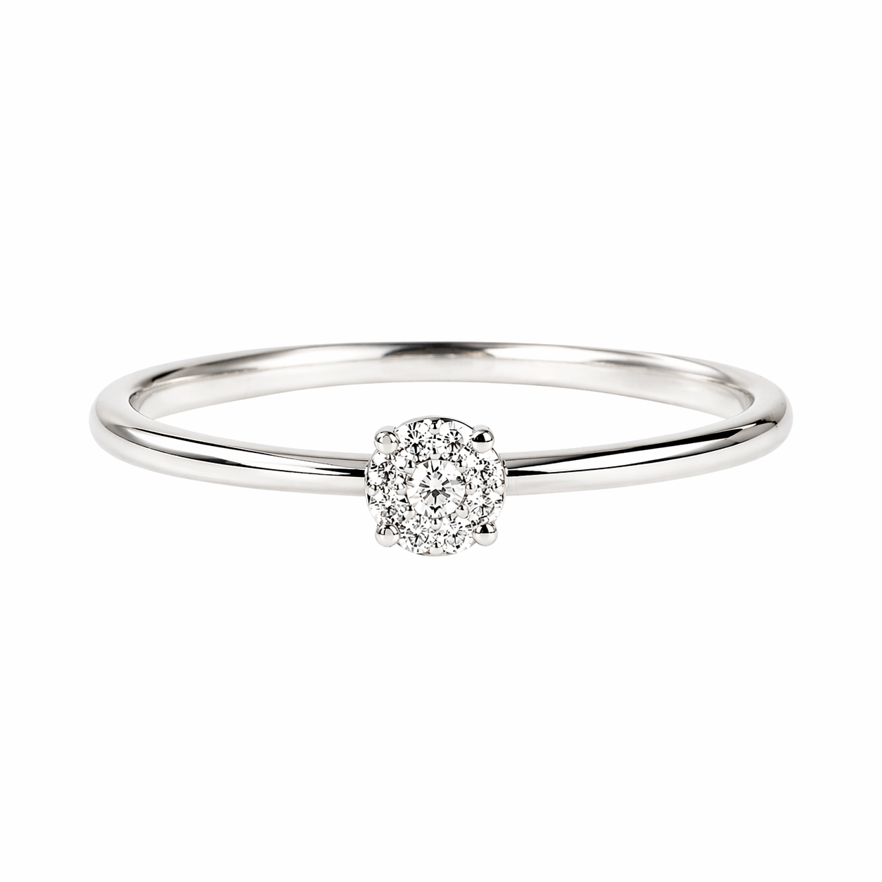 Anello Solitario da Donna in oro 18Kt e diamanti PG ANBLOOM/2
