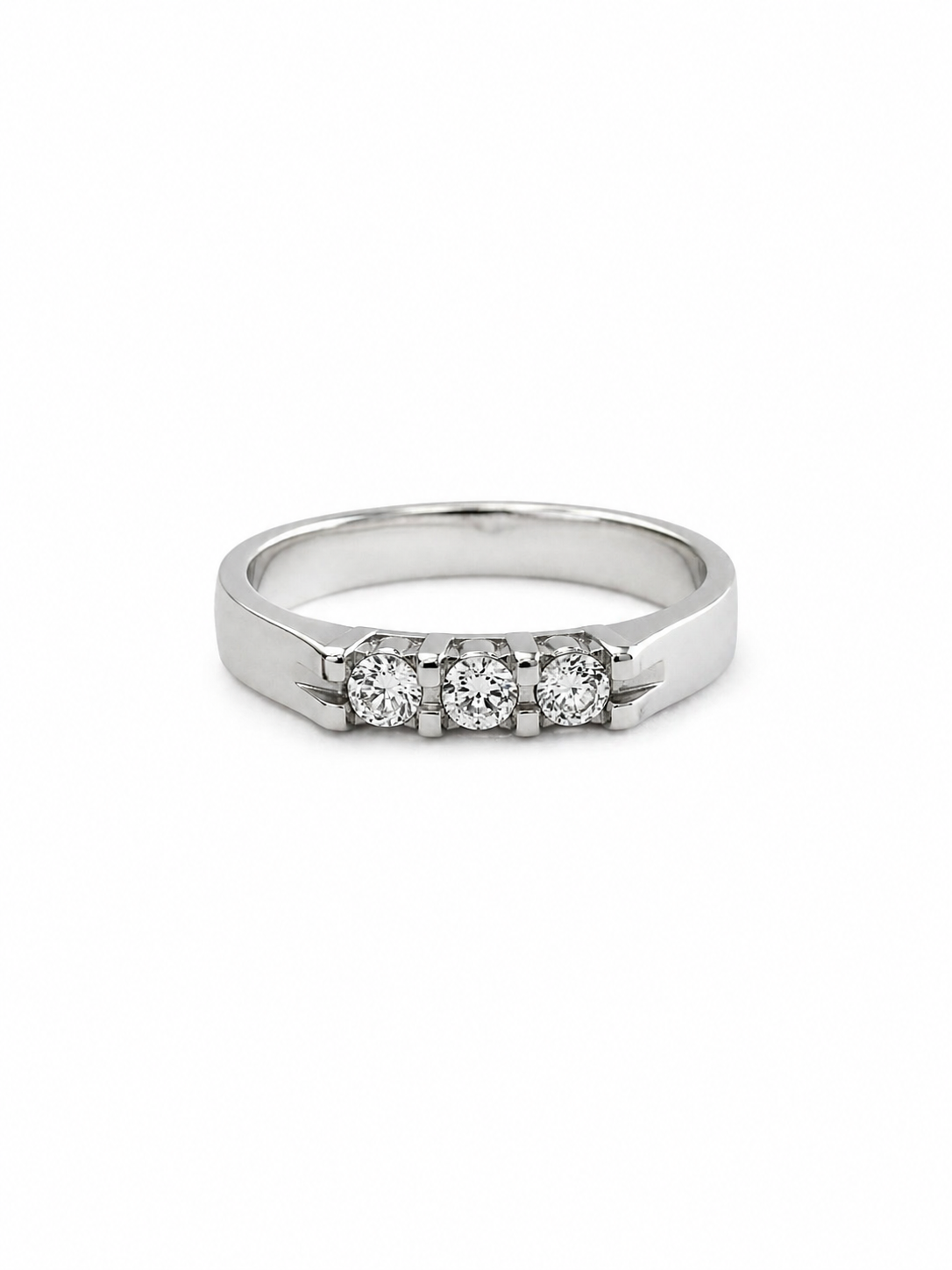 Anello Trilogy da Donna in oro 18Kt e diamanti TIZIANO TITRI05