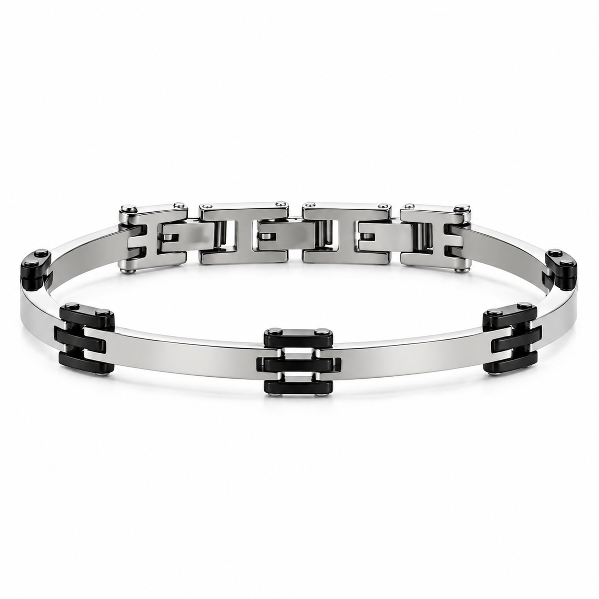 Bracciale da Uomo in Acciaio e pvd Nero 4US Paciotti 4US 4UBR7888
