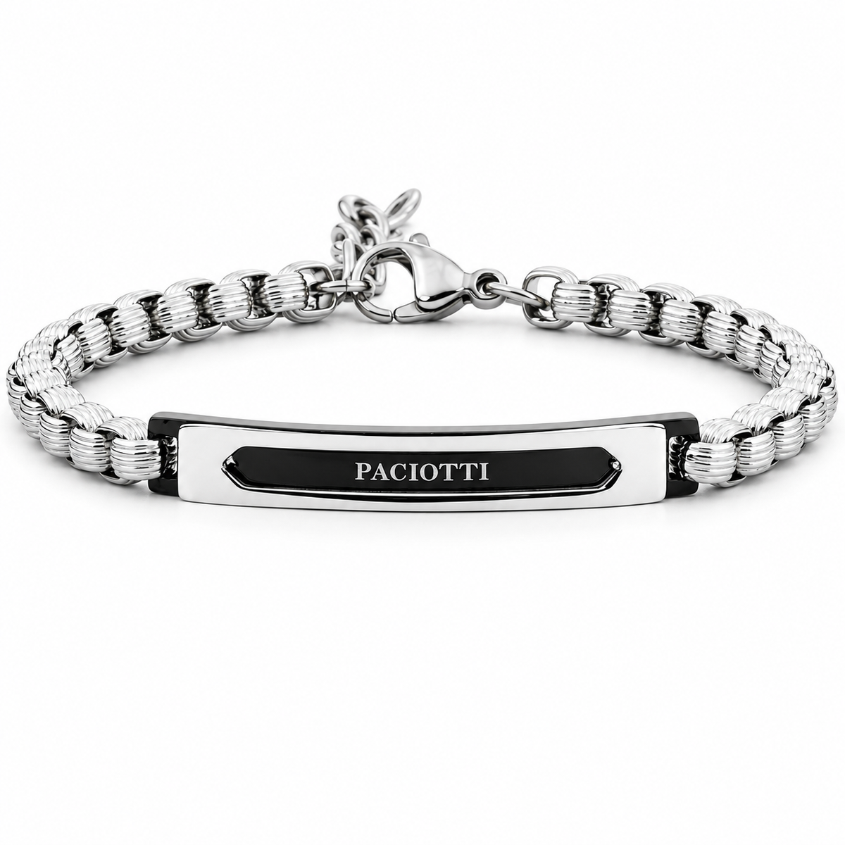 Bracciale da Uomo in Acciaio e pvd Nero 4US Paciotti 4US 4UBR7961