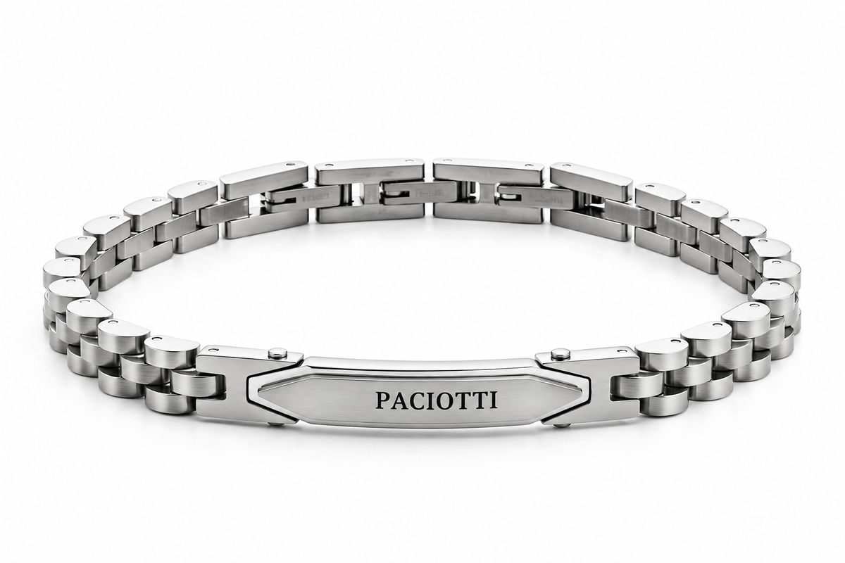 Armband 4US Cesare Paciotti Herren Edelstahl Semistarr Blau 4US 4UBR7571
