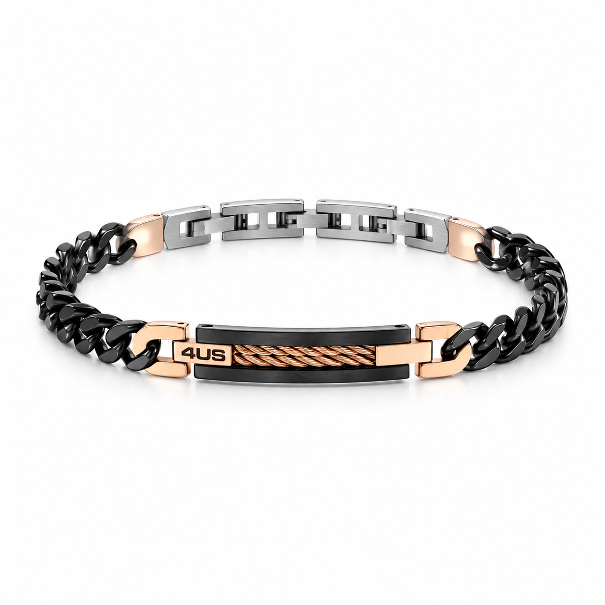 Bracciale da Uomo in Acciaio con Targhetta 4US Paciotti 4US 4UBr8470
