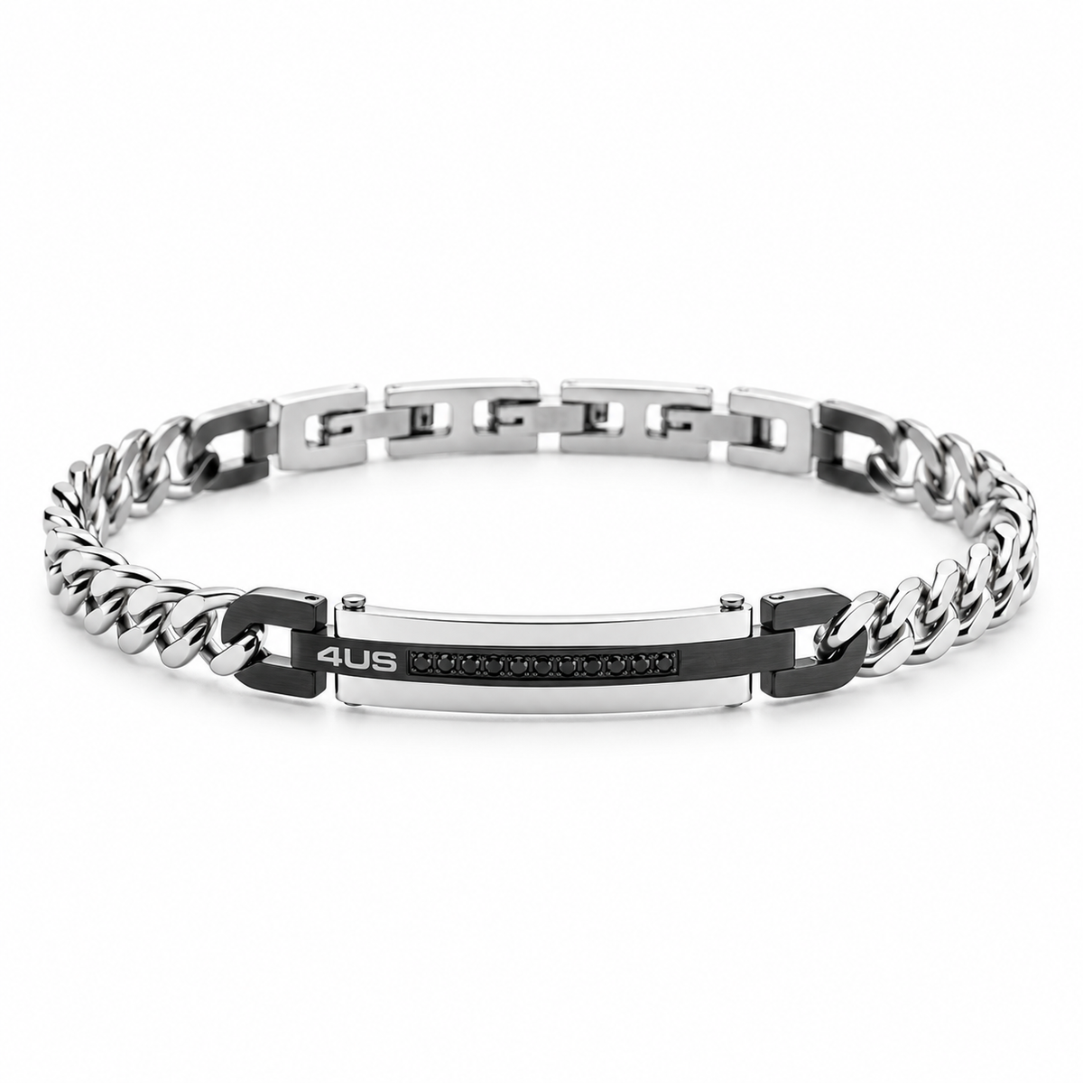 Bracciale da Uomo in Acciaio semirigido con Targhetta 4US Paciotti 4US 4UBR8472