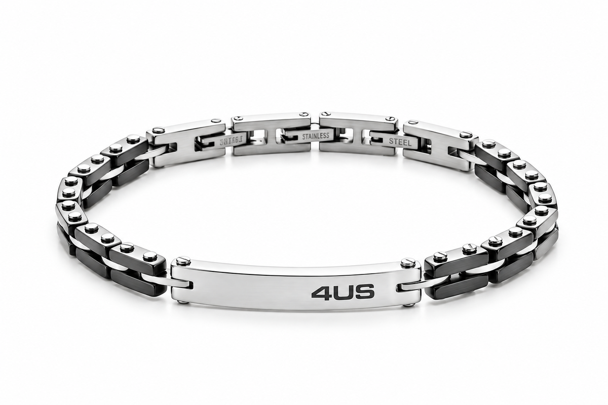 Bracciale da Uomo in Acciaio con Targhetta 4US Paciotti 4US 4UBR8481