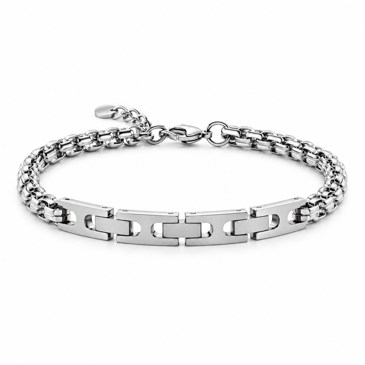 Armband 4US Cesare Paciotti Herren Edelstahl Semistarr Blau 4US 4UBR7571