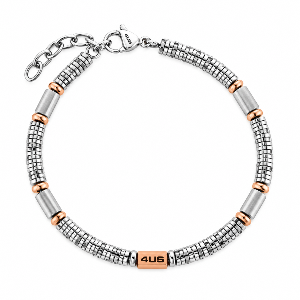 Bracciale da Uomo in Acciaio Rosè 4US Paciotti 4US 4UBR8683