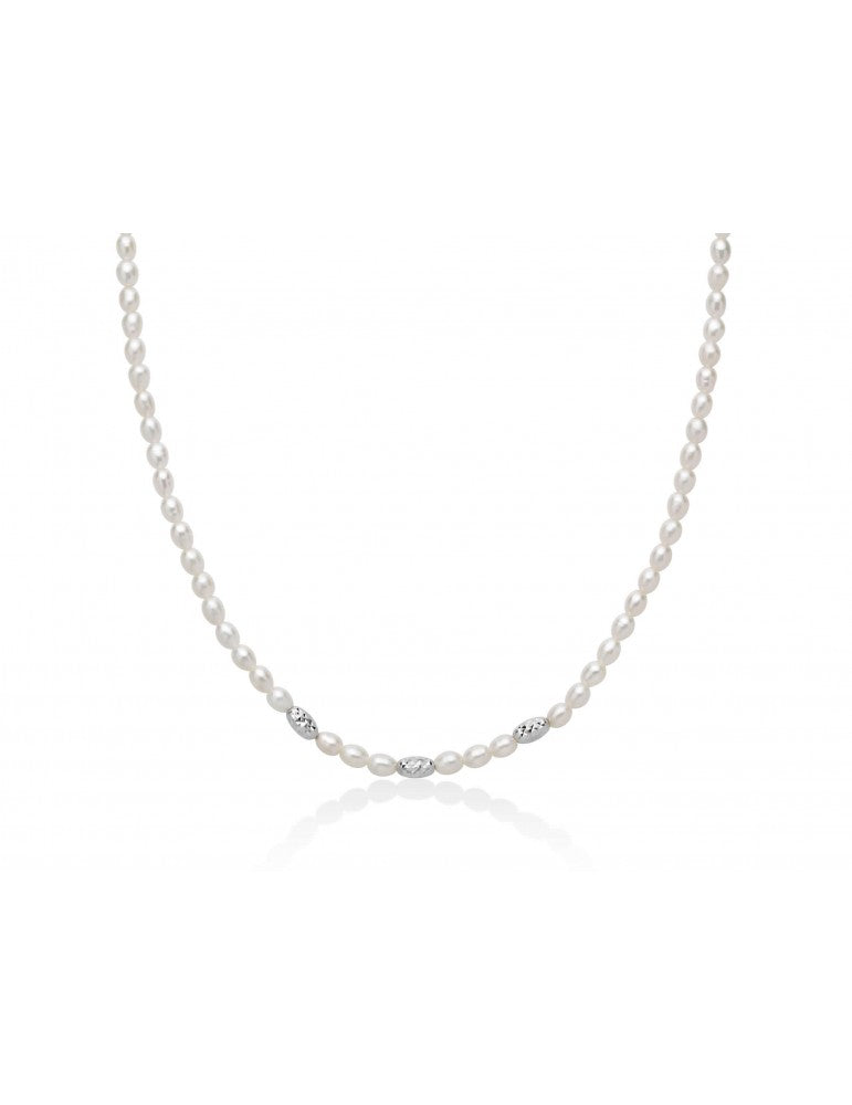 Collana di Perle 4-4,5 Miluna in Argento MIL PCL6655B