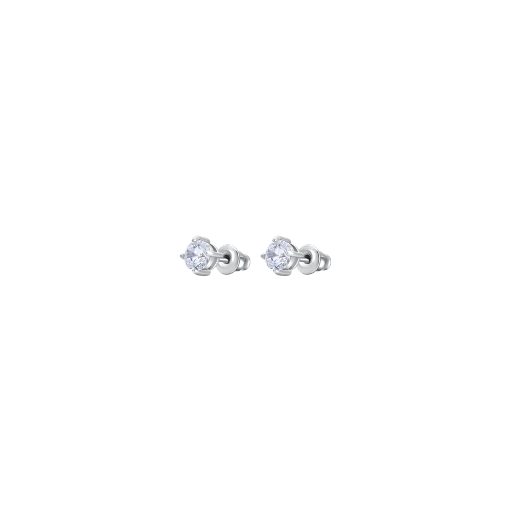 ORECCHINI DONNA IN ACCIAIO CON CRISTALLO BIANCO LUCA BARRA LB OK1462