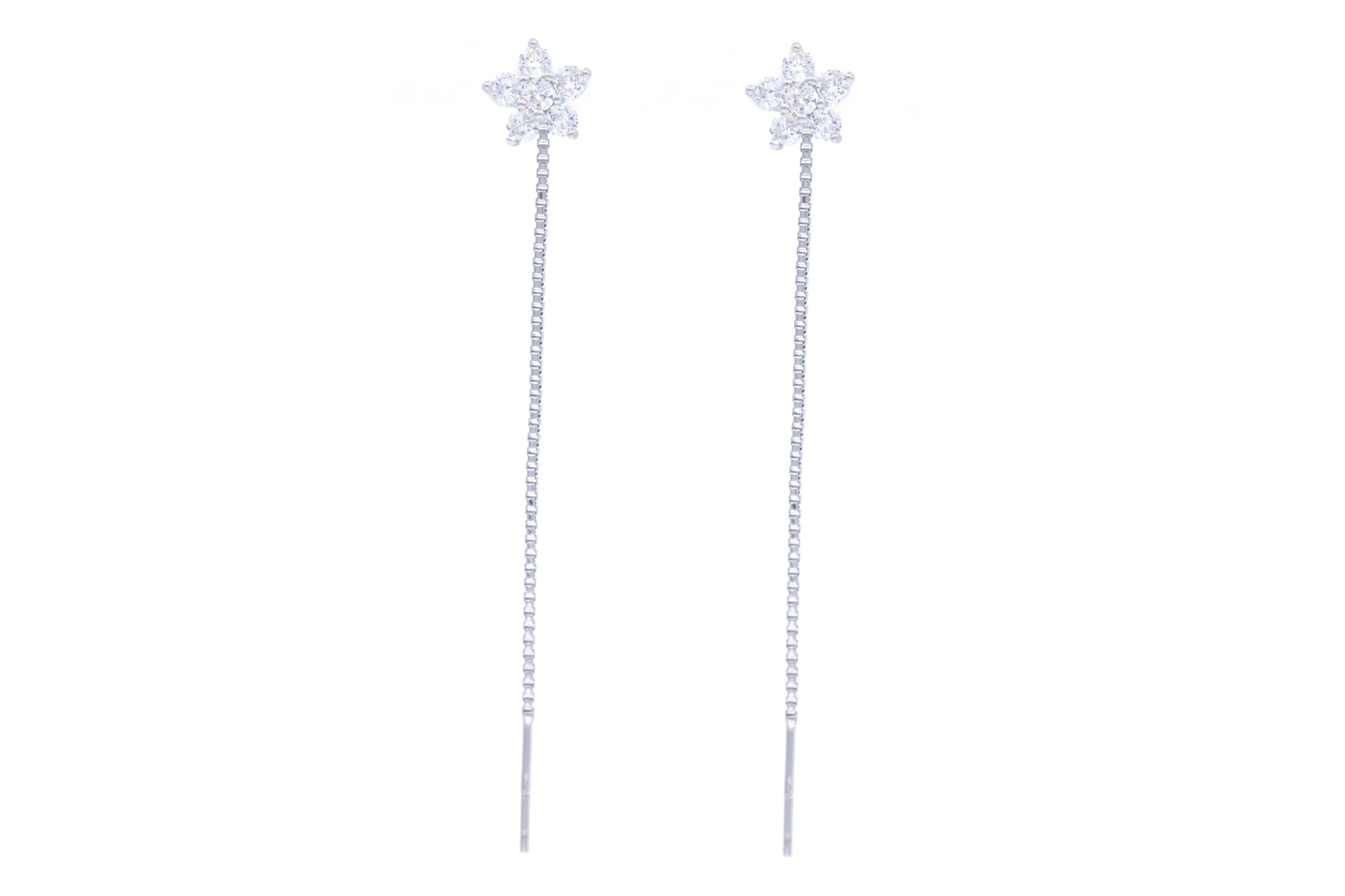 Mono-Orecchino da Donna Flora Drop in Argento 925 TIZ DROP 44