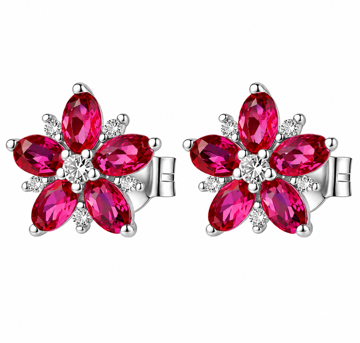 Orecchini da Donna con fiore in Argento 925 e cubic zirconia Brosway BROS FPR147