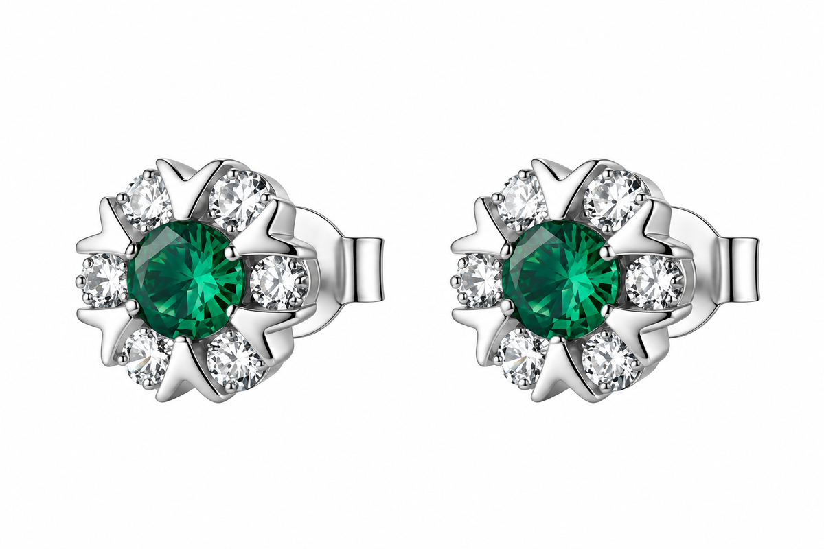 Orecchini da Donna con fiore in Argento 925 e cubic zirconia Brosway BROS FLG155