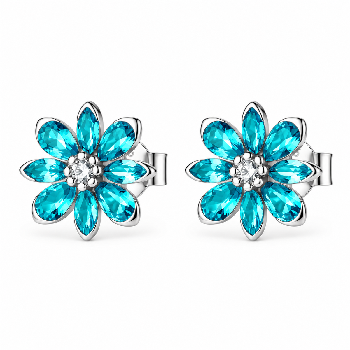 Orecchini da Donna con fiore e cubic zirconia in Argento 925 Brosway BROS FAG27