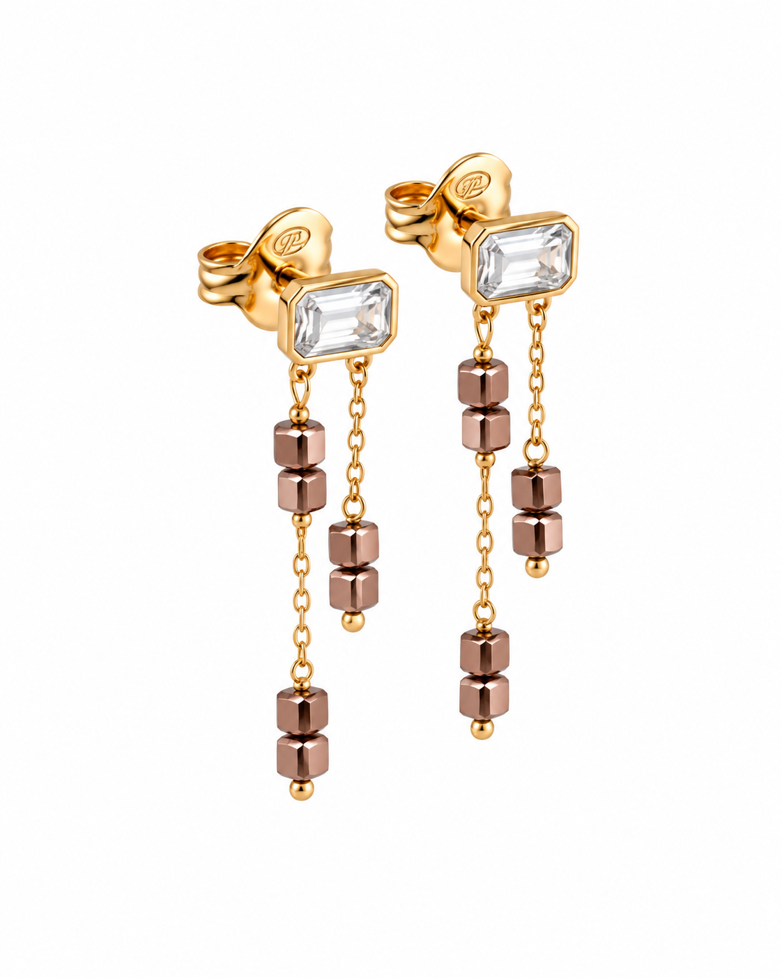 Orecchini da Donna Emerald Cut pendenti in Argento 925 Rue de Mille RDM OR-040 M2 M AU