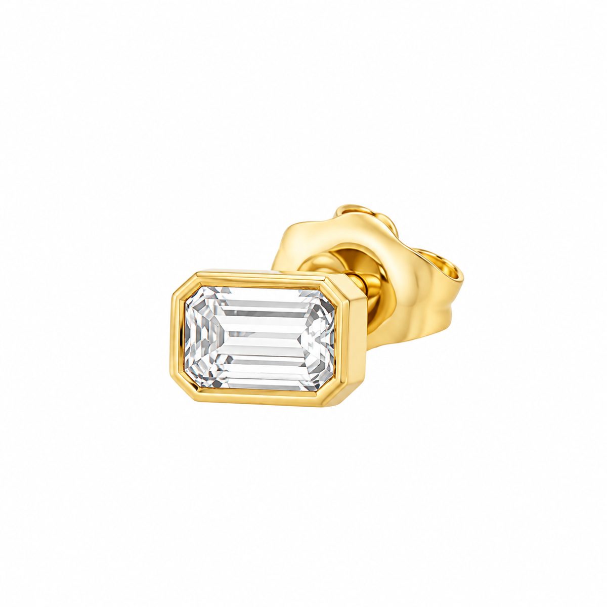 Mono orecchino da Donna Emerald Cut in Argento 925 Rue de Mille RDM OR-040 M1 AU