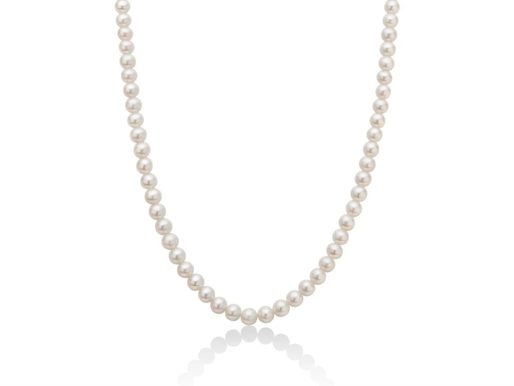 Collana Miluna Perle Diametro 5mm E Oro Bianco 18kt MIL PCL4197V