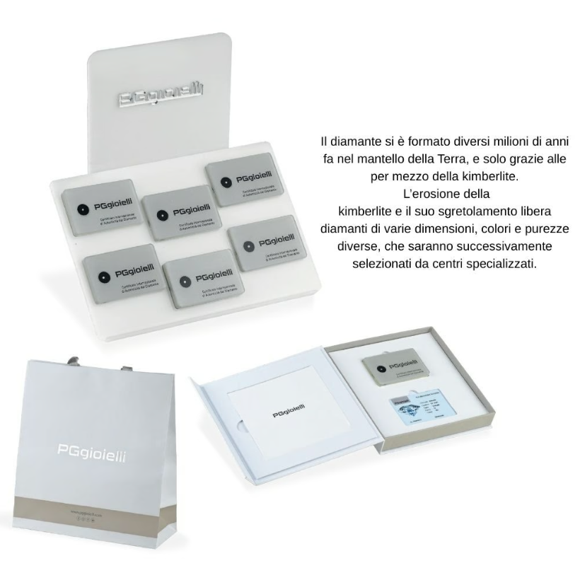 Diamante Certificato e Blisterato  PG Gioielli