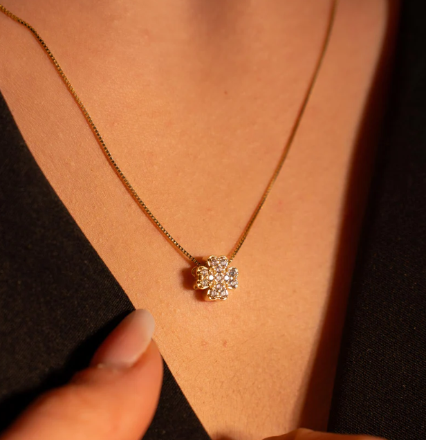Collana Quadrifoglio di Luce TIZ AMOR 45