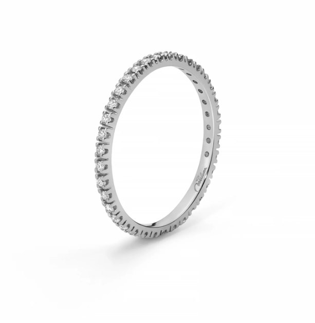Anello da Donna Eternity di Diamanti in Oro Bianco Miluna MIL LID4012