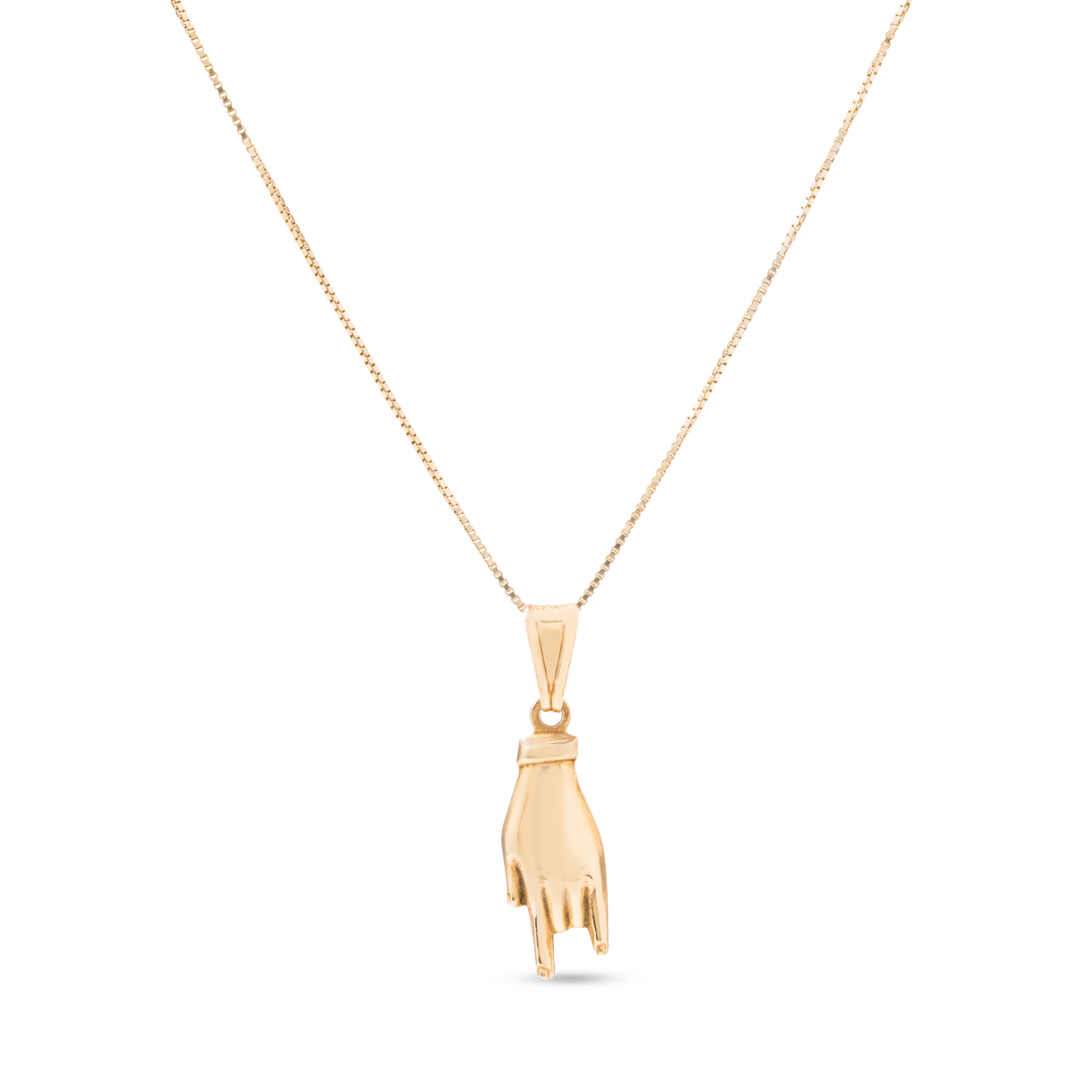 Collana con Mano Corna Argento TIZ AGCND 25 G