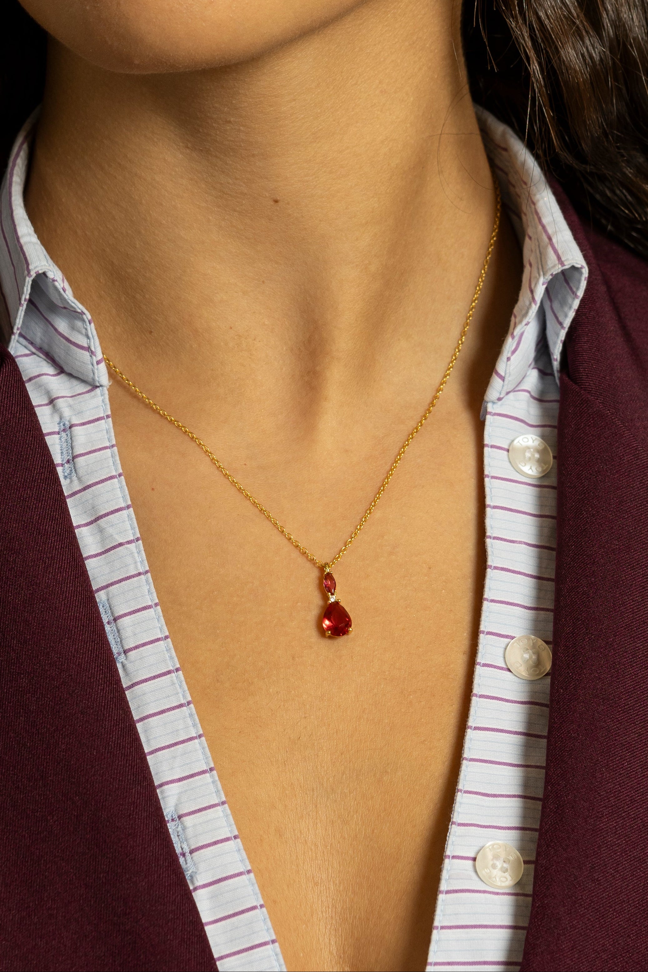Collana da Donna Rouge in Argento925 TIZ DROP 02