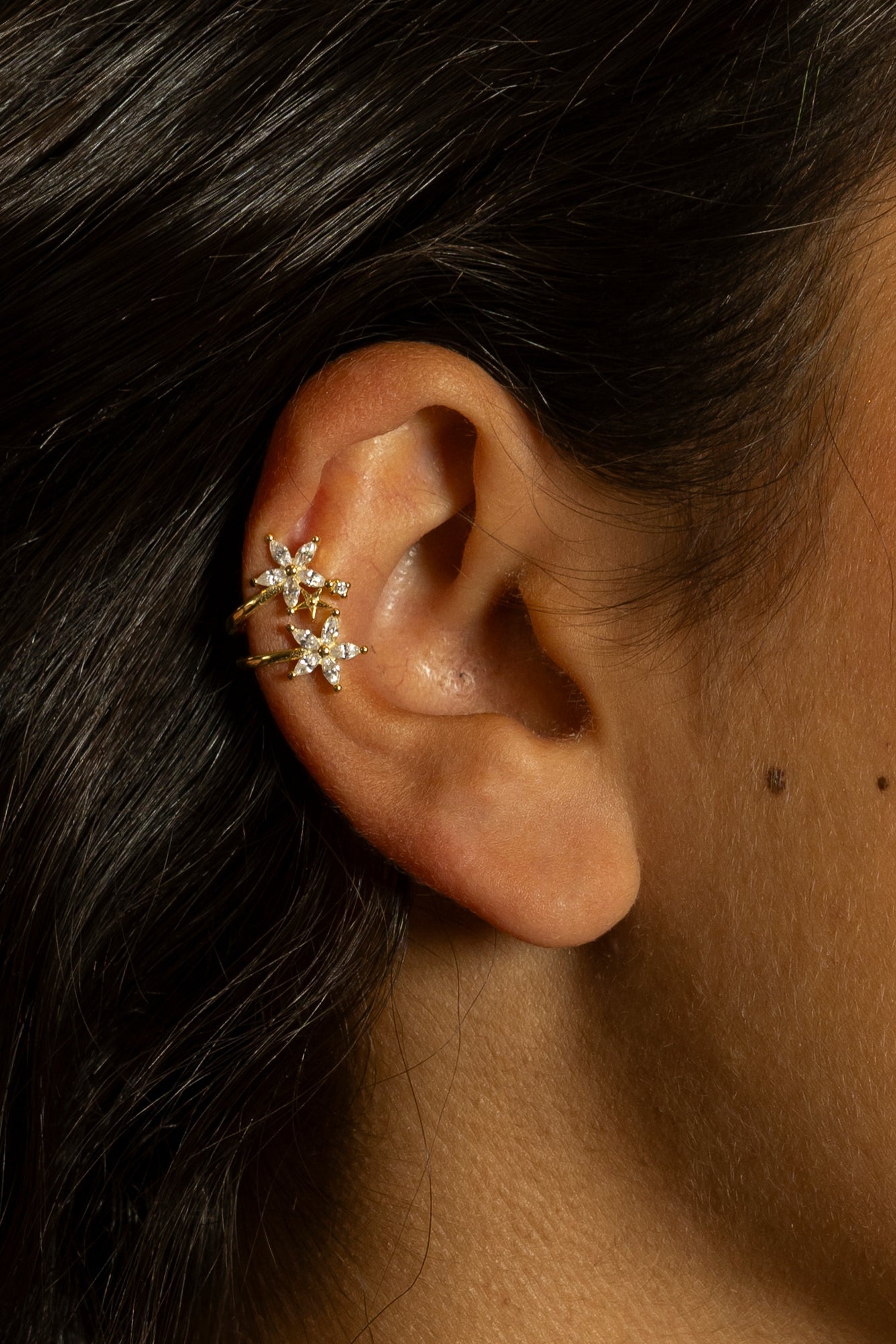 Ear Cuff Flower in Argento 925 Tiziano TIZ AGOR 344