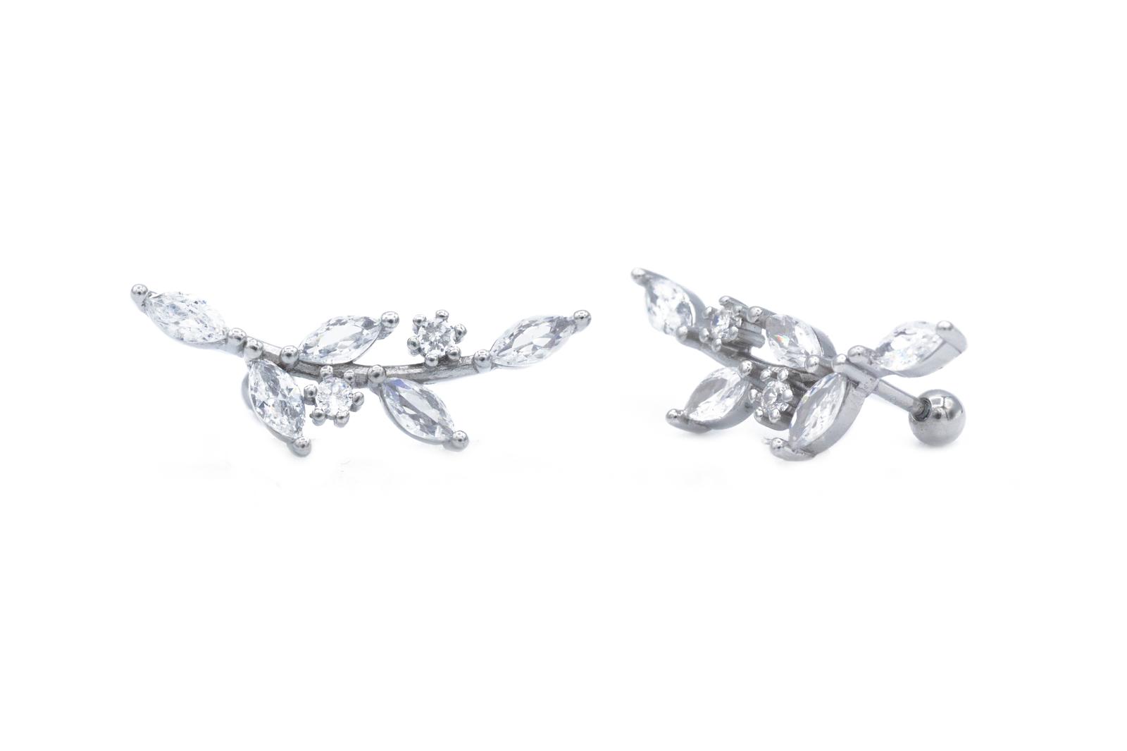 Piercing Foglie Zirconate in Argento925 TIZ AGOR 338B