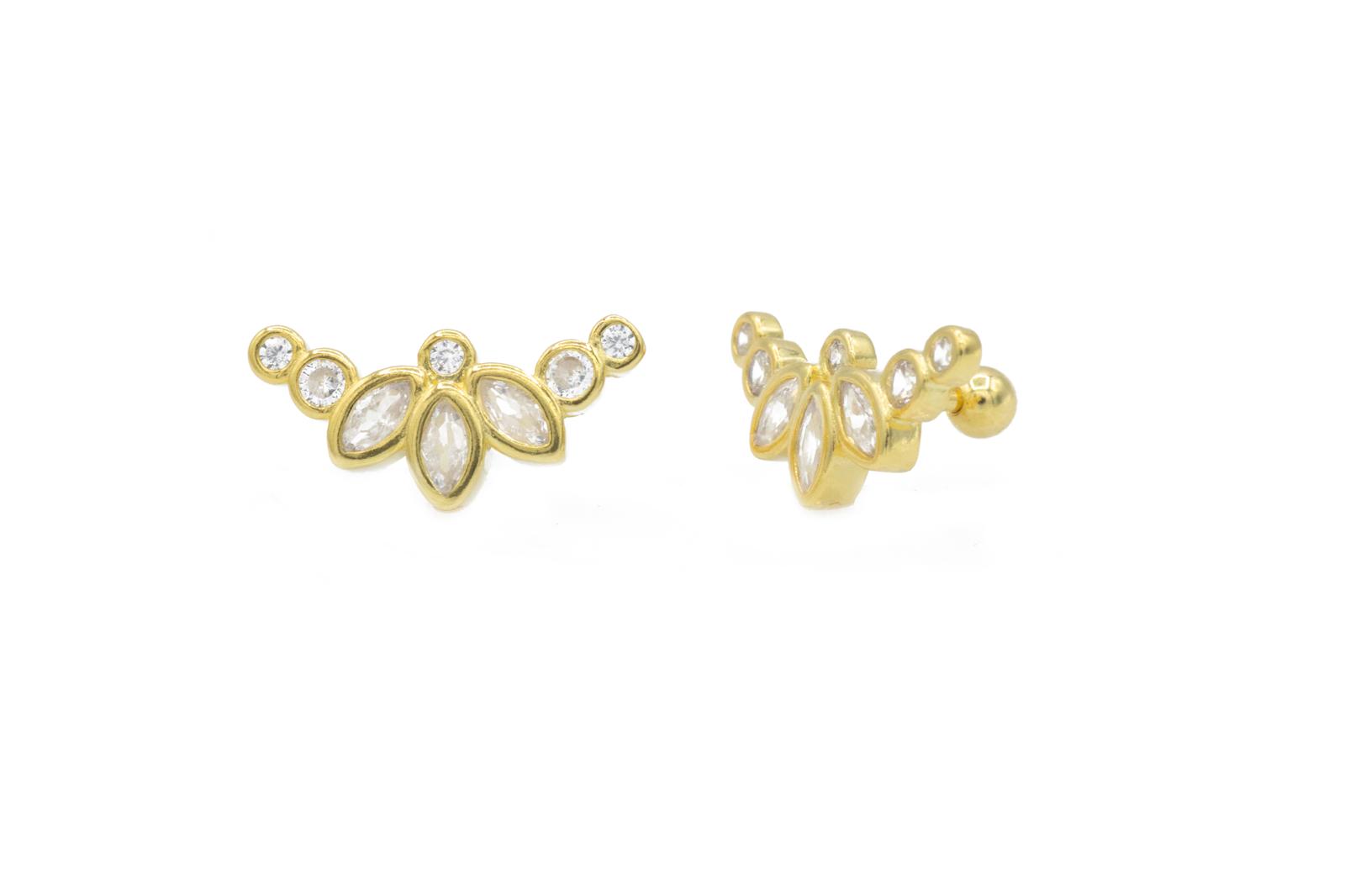Piercing Tiara di Luce Gold in Argento925 TIZ AGOR 342G
